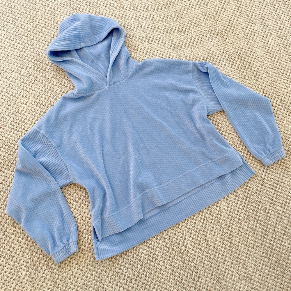 Aerie Women’s Corded velour lavender Pullover Hoodie – Size XS